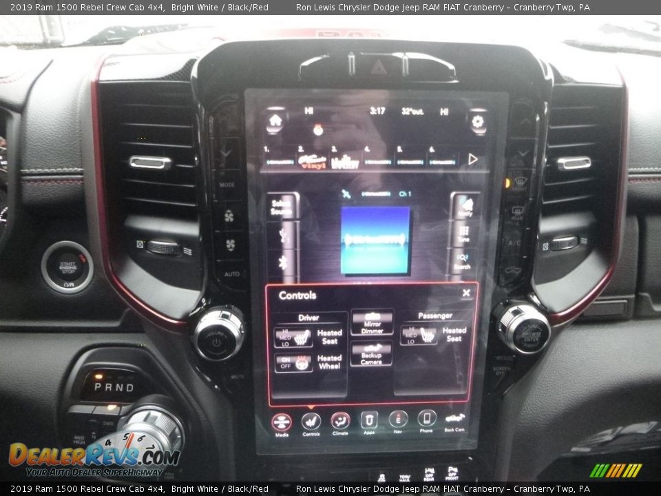 2019 Ram 1500 Rebel Crew Cab 4x4 Bright White / Black/Red Photo #16
