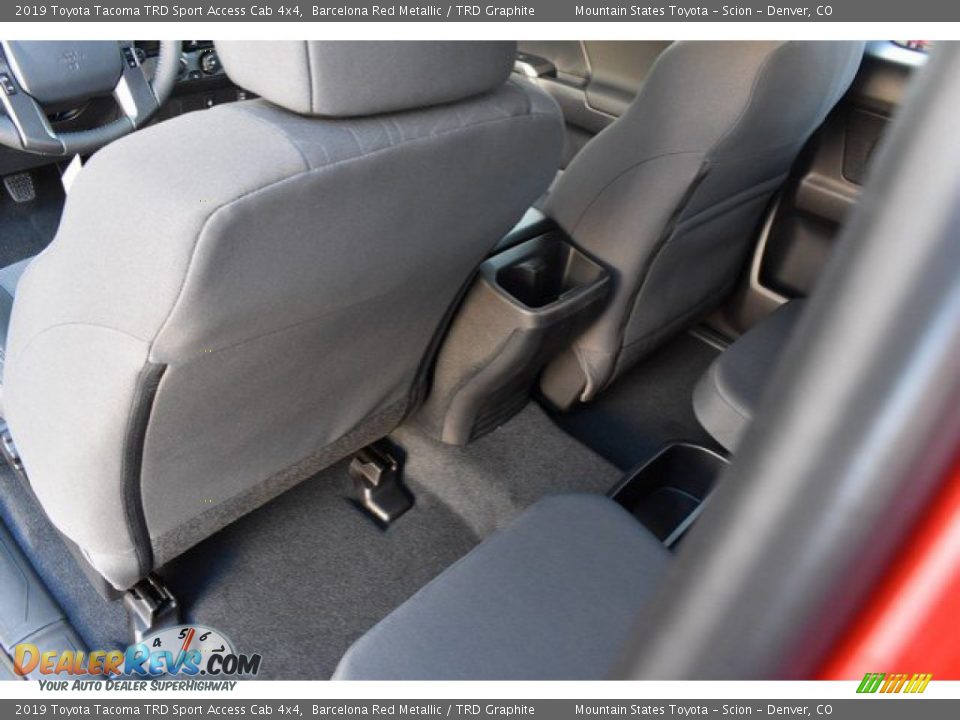 Rear Seat of 2019 Toyota Tacoma TRD Sport Access Cab 4x4 Photo #14