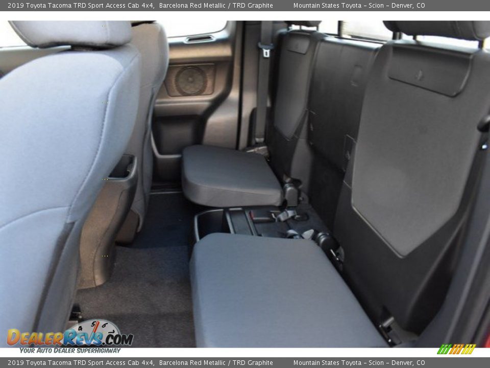 Rear Seat of 2019 Toyota Tacoma TRD Sport Access Cab 4x4 Photo #15