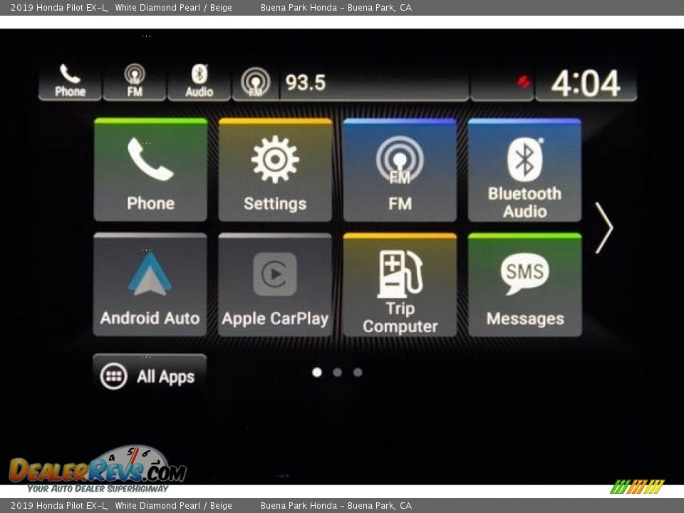 2019 Honda Pilot EX-L White Diamond Pearl / Beige Photo #35