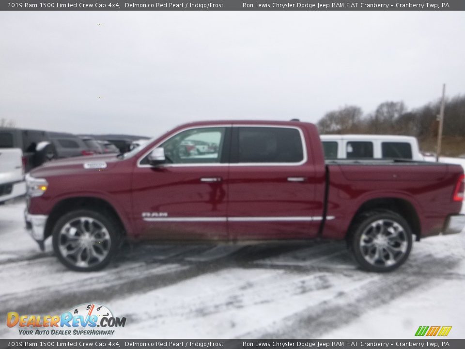 2019 Ram 1500 Limited Crew Cab 4x4 Delmonico Red Pearl / Indigo/Frost Photo #3