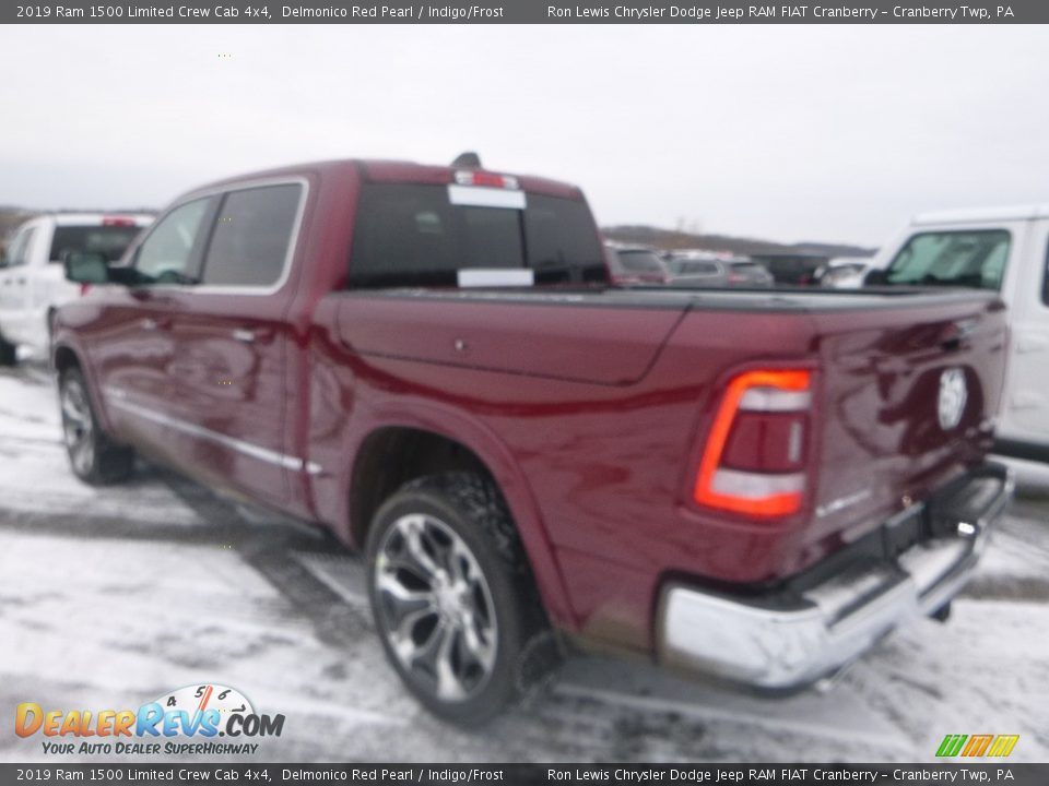 2019 Ram 1500 Limited Crew Cab 4x4 Delmonico Red Pearl / Indigo/Frost Photo #4