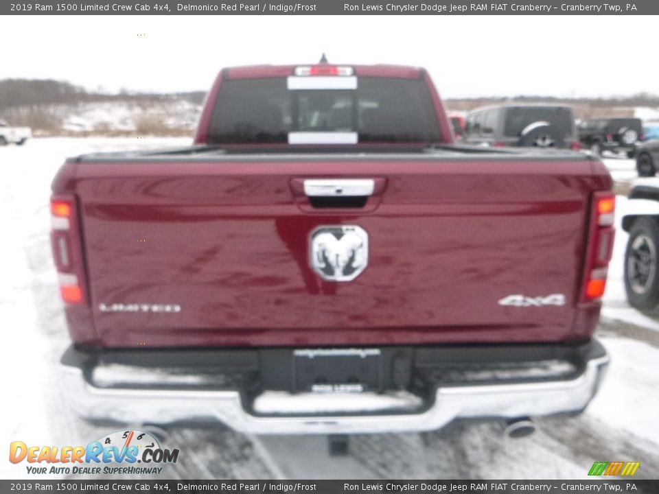 2019 Ram 1500 Limited Crew Cab 4x4 Delmonico Red Pearl / Indigo/Frost Photo #5