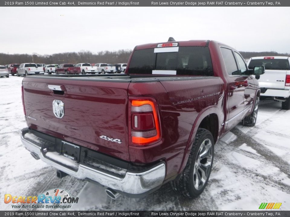 2019 Ram 1500 Limited Crew Cab 4x4 Delmonico Red Pearl / Indigo/Frost Photo #6