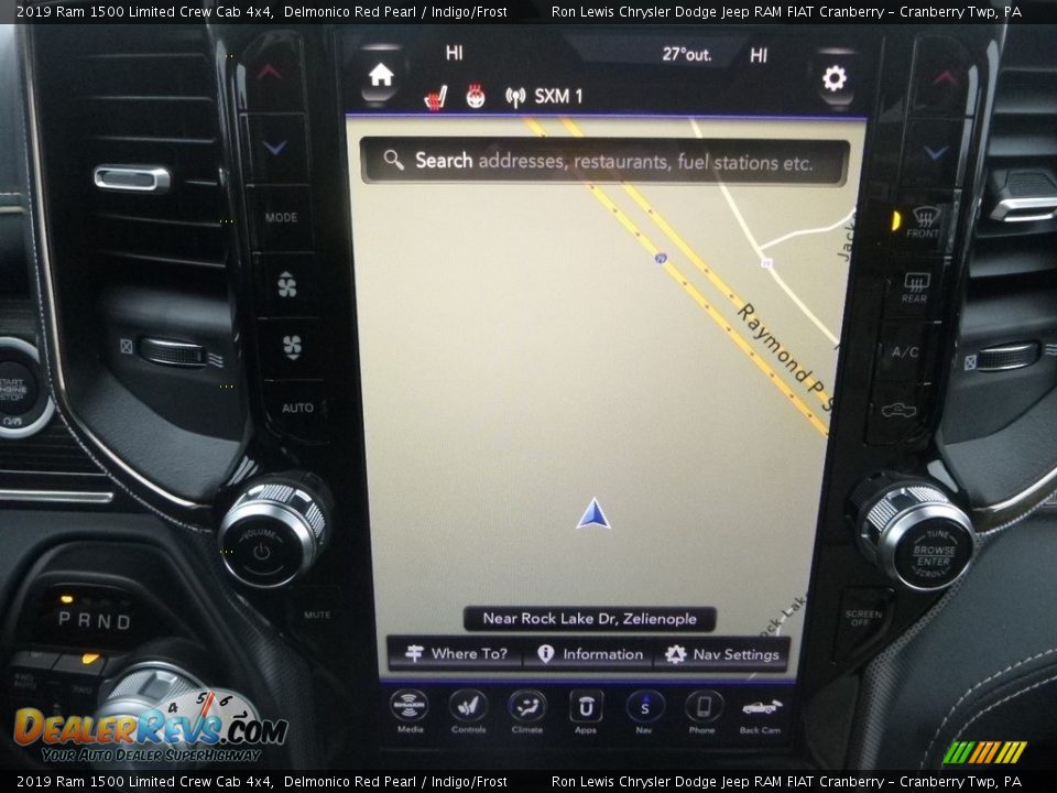 Navigation of 2019 Ram 1500 Limited Crew Cab 4x4 Photo #15