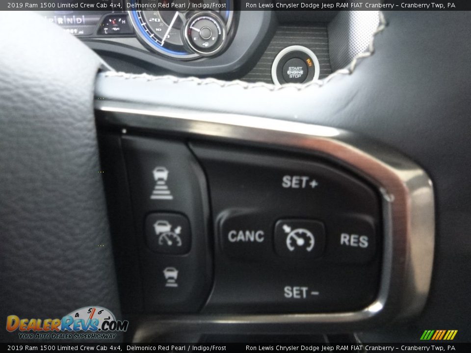 2019 Ram 1500 Limited Crew Cab 4x4 Delmonico Red Pearl / Indigo/Frost Photo #18
