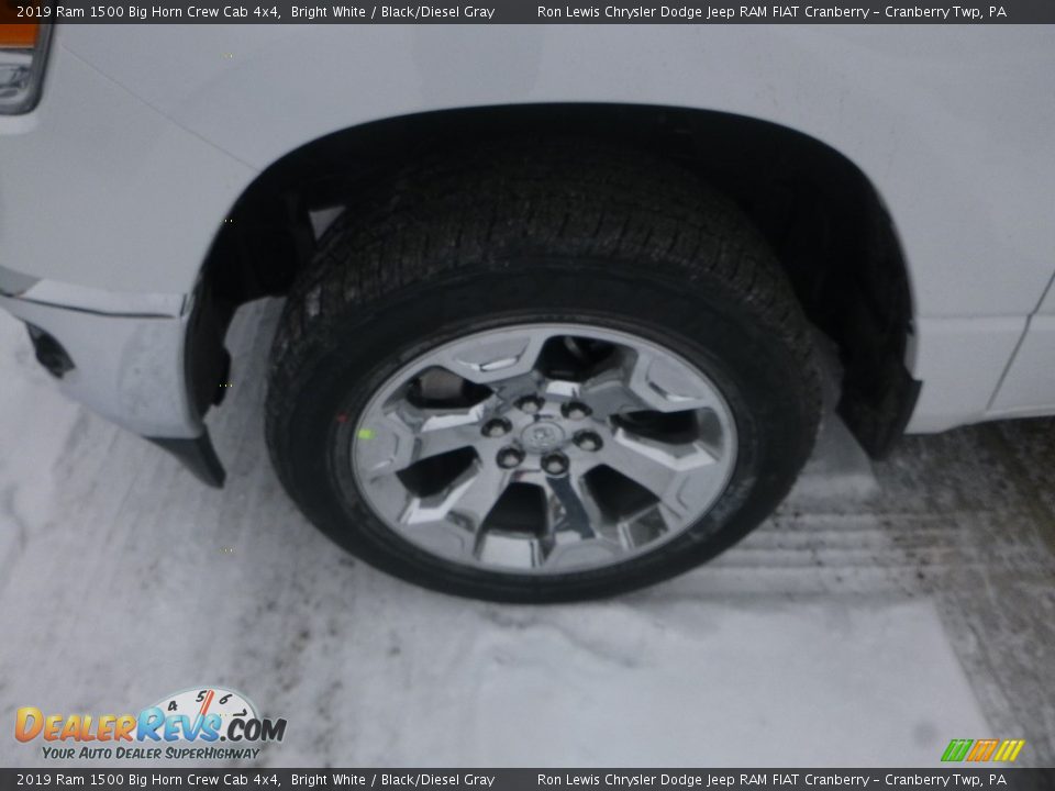 2019 Ram 1500 Big Horn Crew Cab 4x4 Bright White / Black/Diesel Gray Photo #2