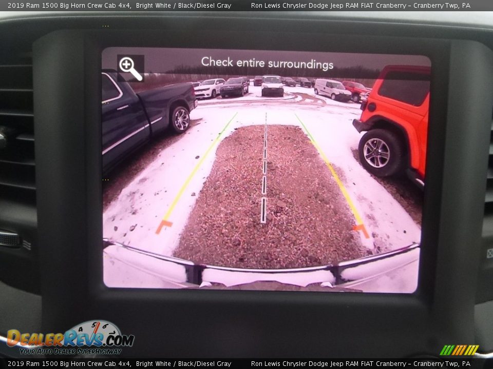2019 Ram 1500 Big Horn Crew Cab 4x4 Bright White / Black/Diesel Gray Photo #15