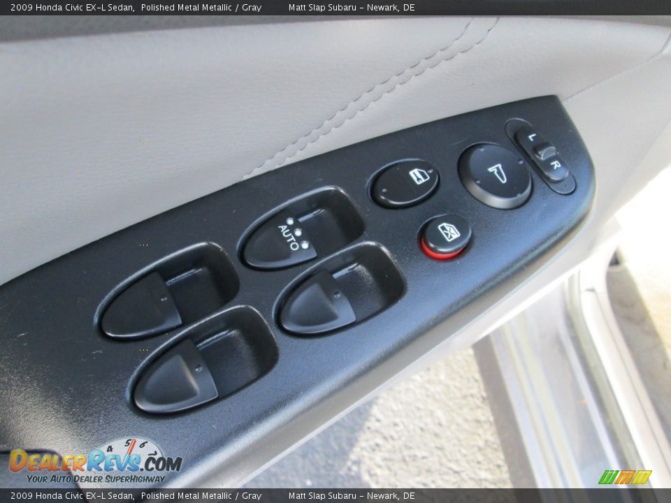 2009 Honda Civic EX-L Sedan Polished Metal Metallic / Gray Photo #15