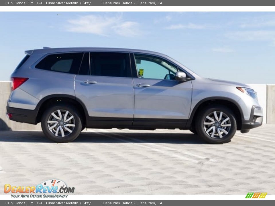 2019 Honda Pilot EX-L Lunar Silver Metallic / Gray Photo #9