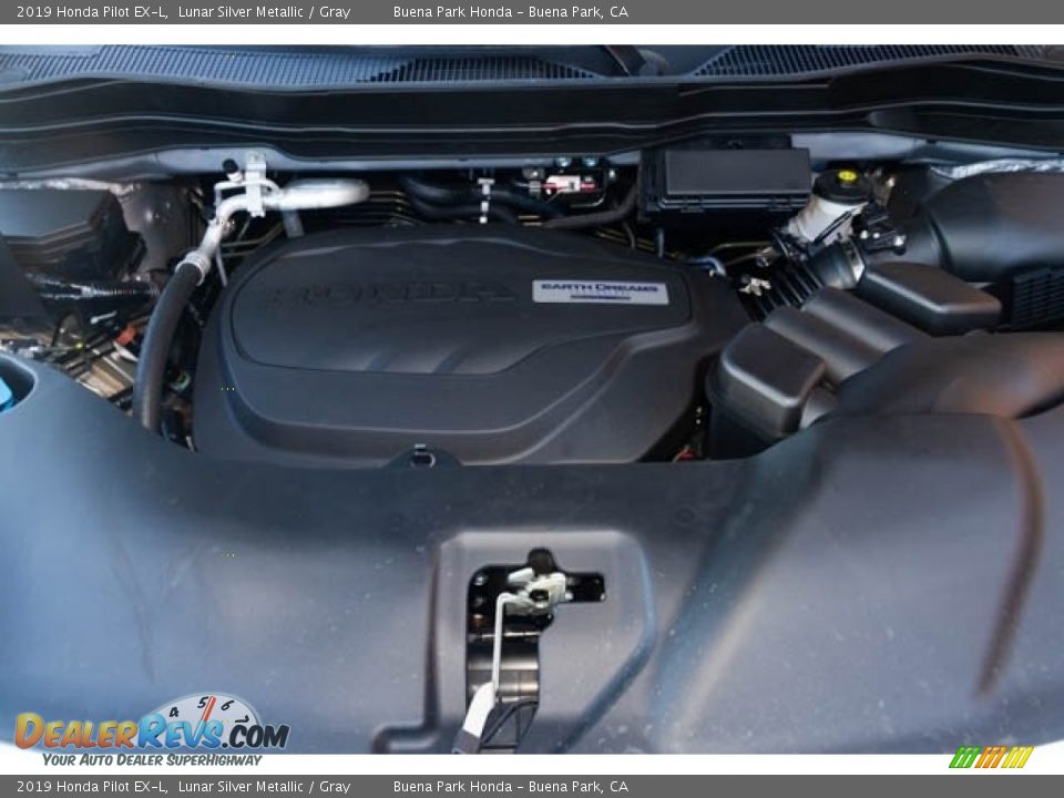 2019 Honda Pilot EX-L Lunar Silver Metallic / Gray Photo #10