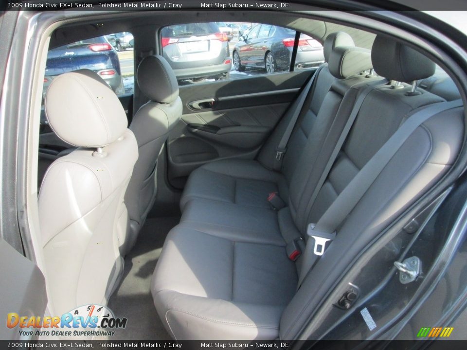 2009 Honda Civic EX-L Sedan Polished Metal Metallic / Gray Photo #22
