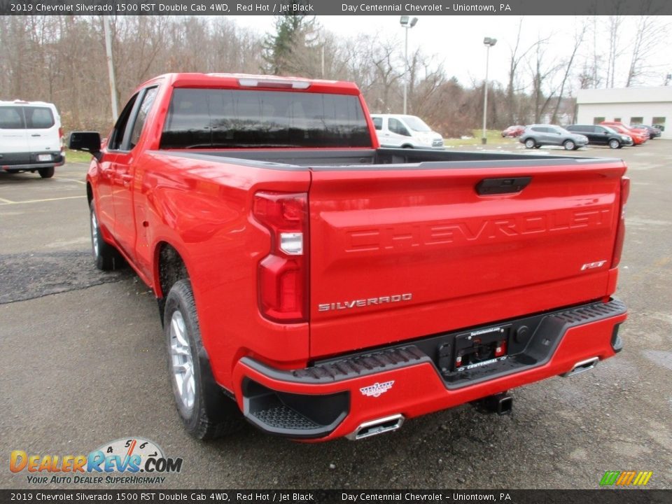 2019 Chevrolet Silverado 1500 RST Double Cab 4WD Red Hot / Jet Black Photo #10
