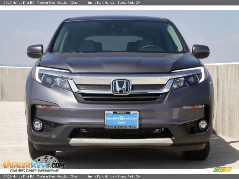 2019 Honda Pilot EX Modern Steel Metallic / Gray Photo #3