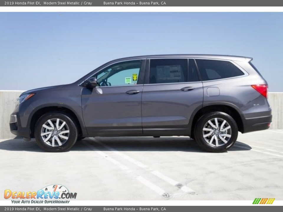 2019 Honda Pilot EX Modern Steel Metallic / Gray Photo #5