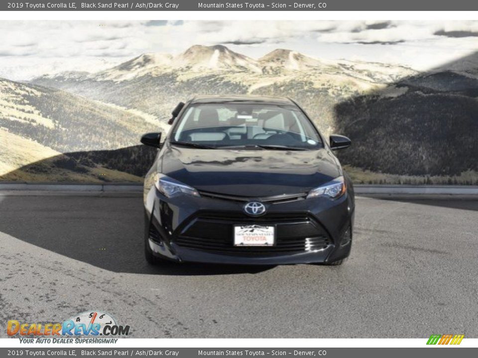 2019 Toyota Corolla LE Black Sand Pearl / Ash/Dark Gray Photo #2
