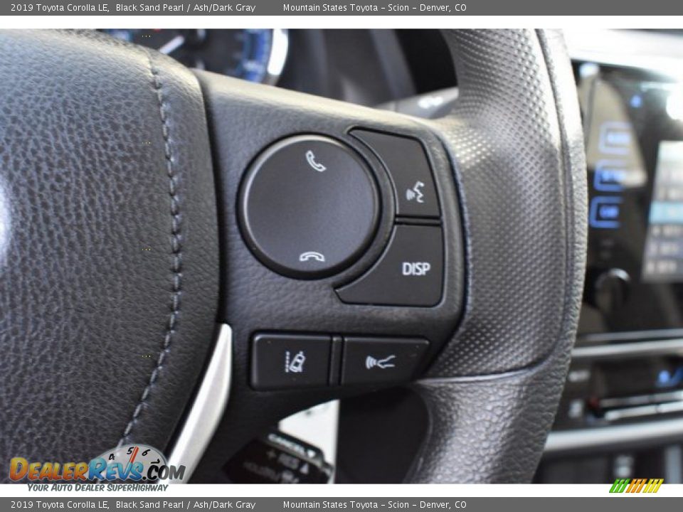 2019 Toyota Corolla LE Black Sand Pearl / Ash/Dark Gray Photo #26