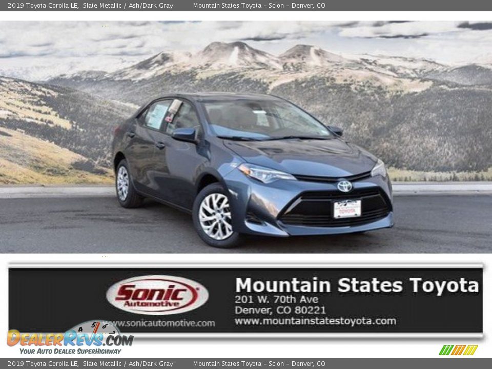 2019 Toyota Corolla LE Slate Metallic / Ash/Dark Gray Photo #1