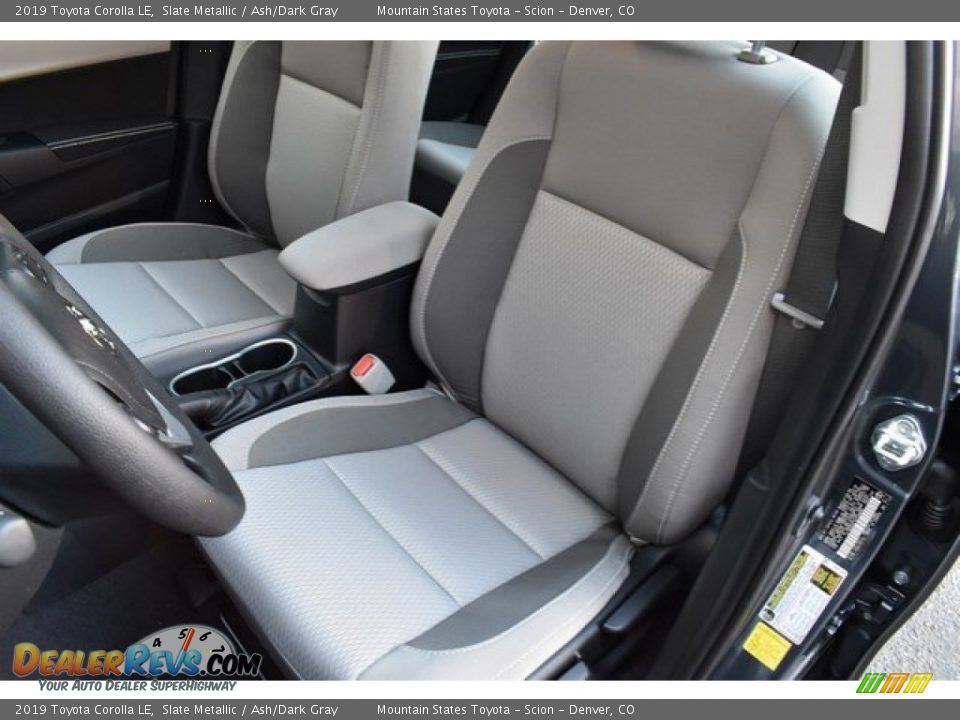 2019 Toyota Corolla LE Slate Metallic / Ash/Dark Gray Photo #7