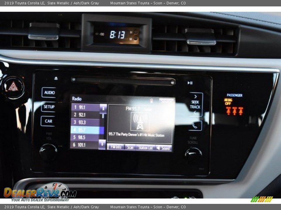 2019 Toyota Corolla LE Slate Metallic / Ash/Dark Gray Photo #9