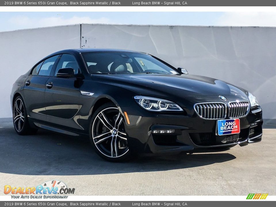 2019 BMW 6 Series 650i Gran Coupe Black Sapphire Metallic / Black Photo #12