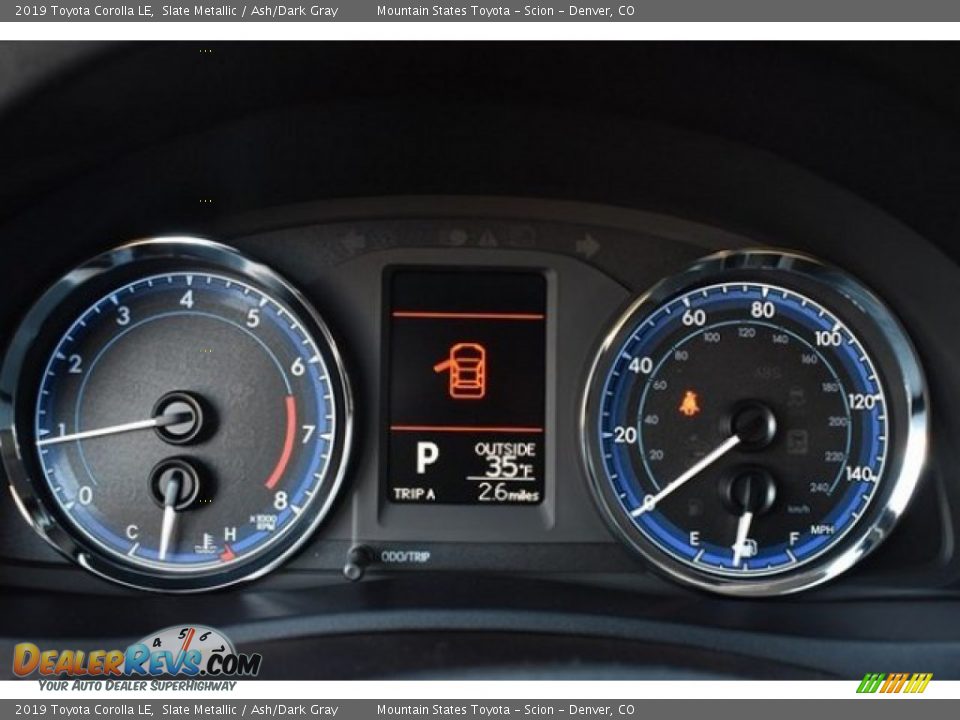 2019 Toyota Corolla LE Slate Metallic / Ash/Dark Gray Photo #27