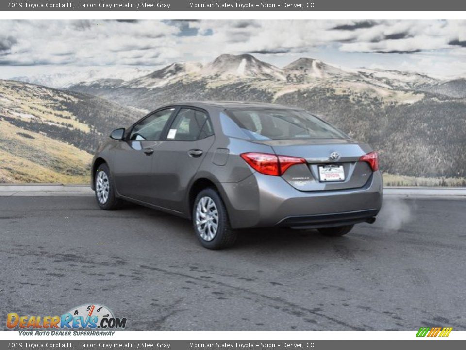 2019 Toyota Corolla LE Falcon Gray metallic / Steel Gray Photo #3