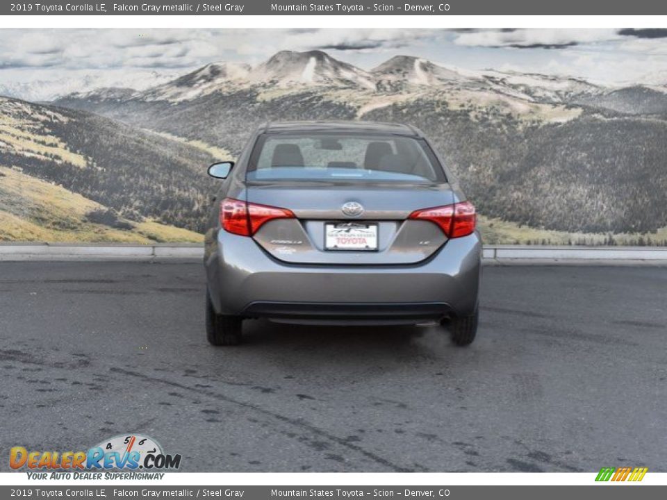 2019 Toyota Corolla LE Falcon Gray metallic / Steel Gray Photo #4