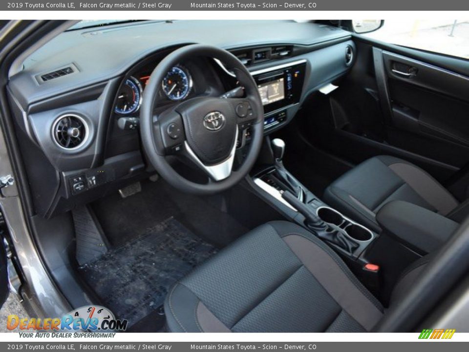 2019 Toyota Corolla LE Falcon Gray metallic / Steel Gray Photo #5
