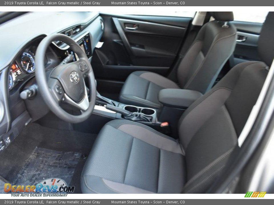 2019 Toyota Corolla LE Falcon Gray metallic / Steel Gray Photo #6