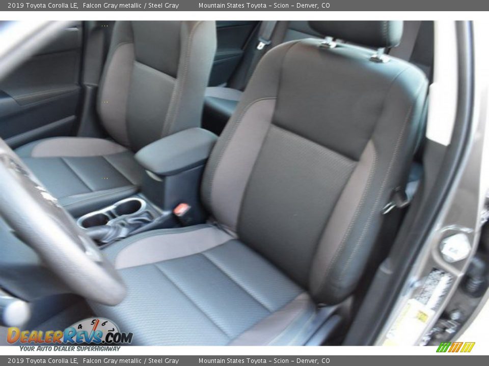 2019 Toyota Corolla LE Falcon Gray metallic / Steel Gray Photo #7
