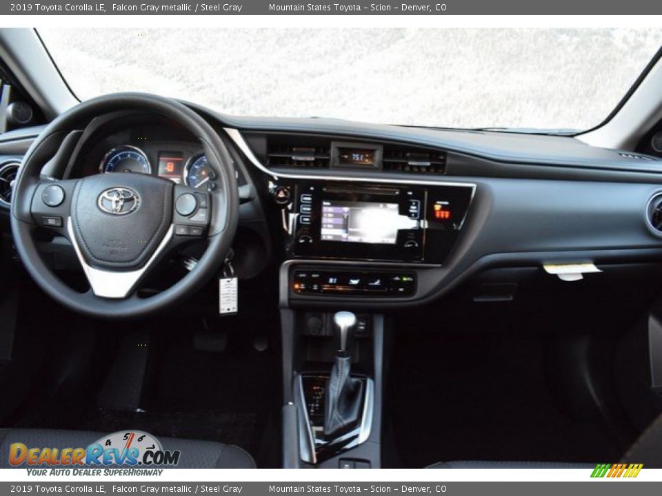 2019 Toyota Corolla LE Falcon Gray metallic / Steel Gray Photo #8