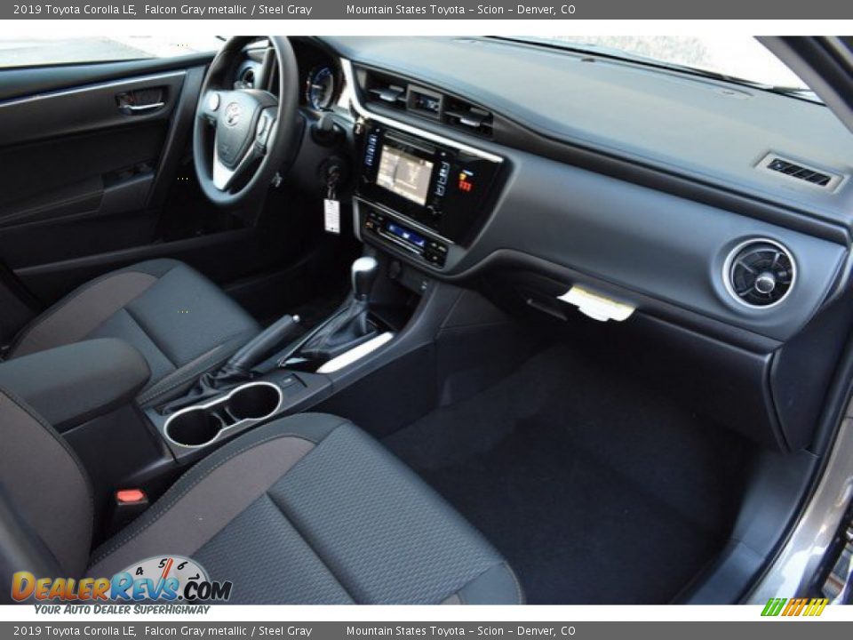 2019 Toyota Corolla LE Falcon Gray metallic / Steel Gray Photo #10