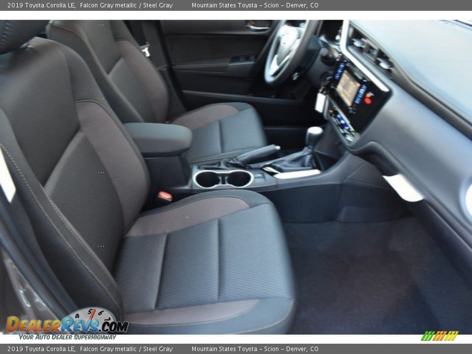 2019 Toyota Corolla LE Falcon Gray metallic / Steel Gray Photo #11