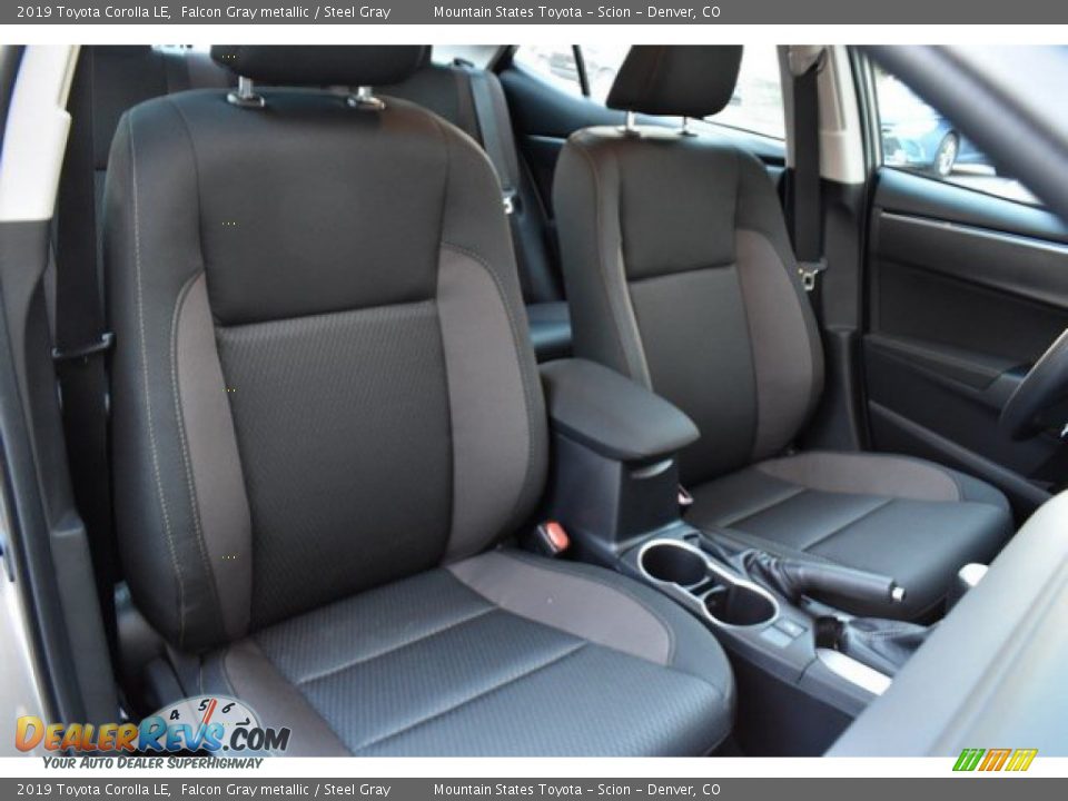 2019 Toyota Corolla LE Falcon Gray metallic / Steel Gray Photo #12