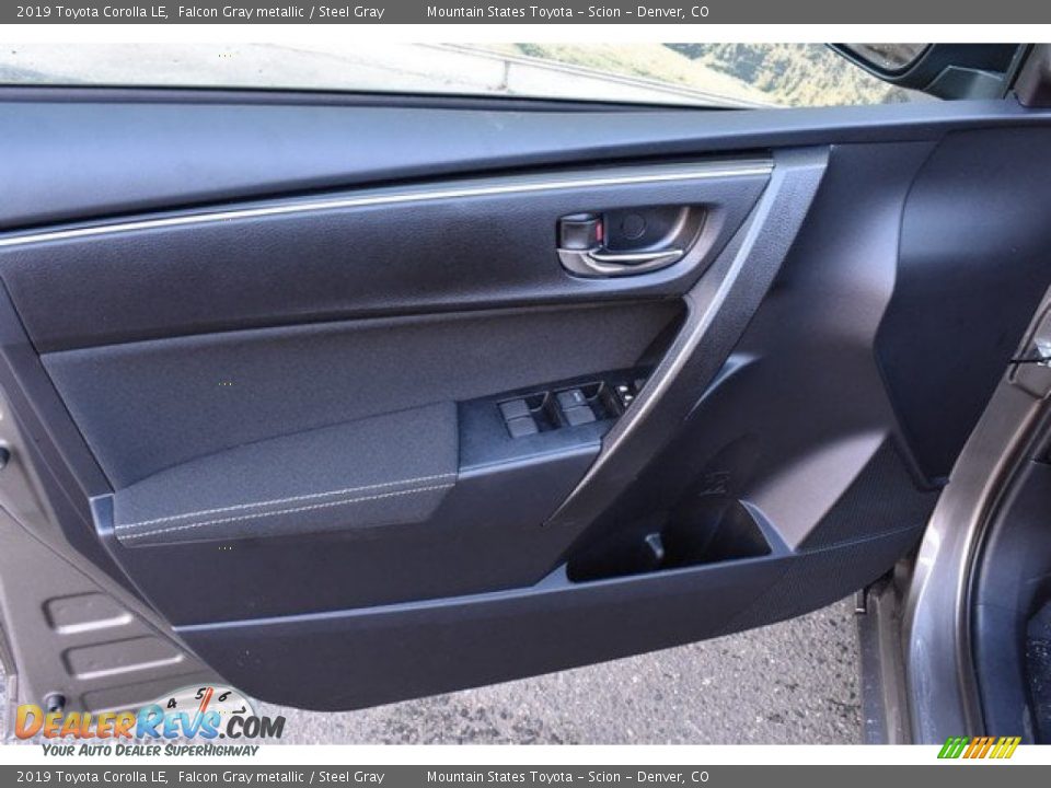 2019 Toyota Corolla LE Falcon Gray metallic / Steel Gray Photo #19