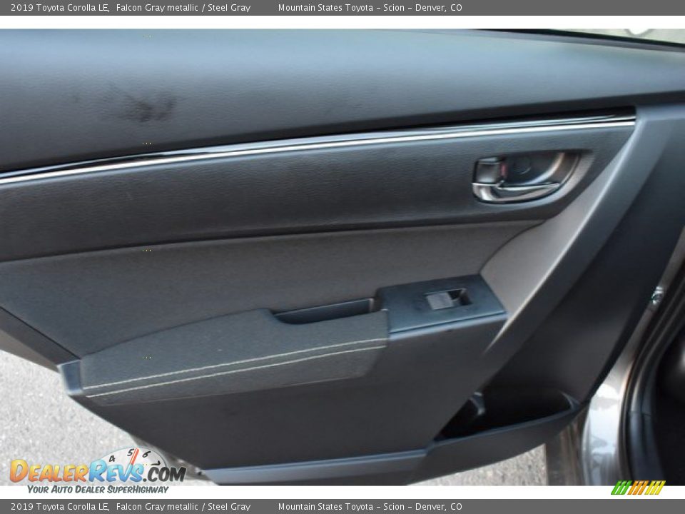 2019 Toyota Corolla LE Falcon Gray metallic / Steel Gray Photo #20