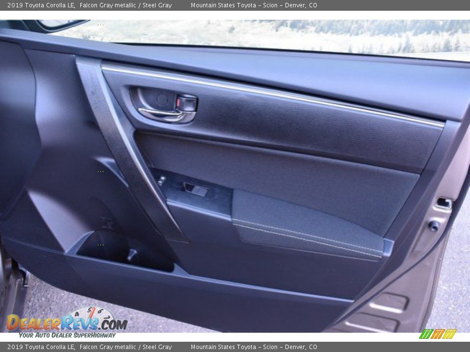 2019 Toyota Corolla LE Falcon Gray metallic / Steel Gray Photo #21