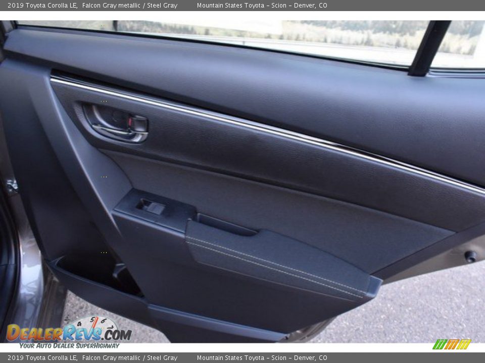 2019 Toyota Corolla LE Falcon Gray metallic / Steel Gray Photo #22
