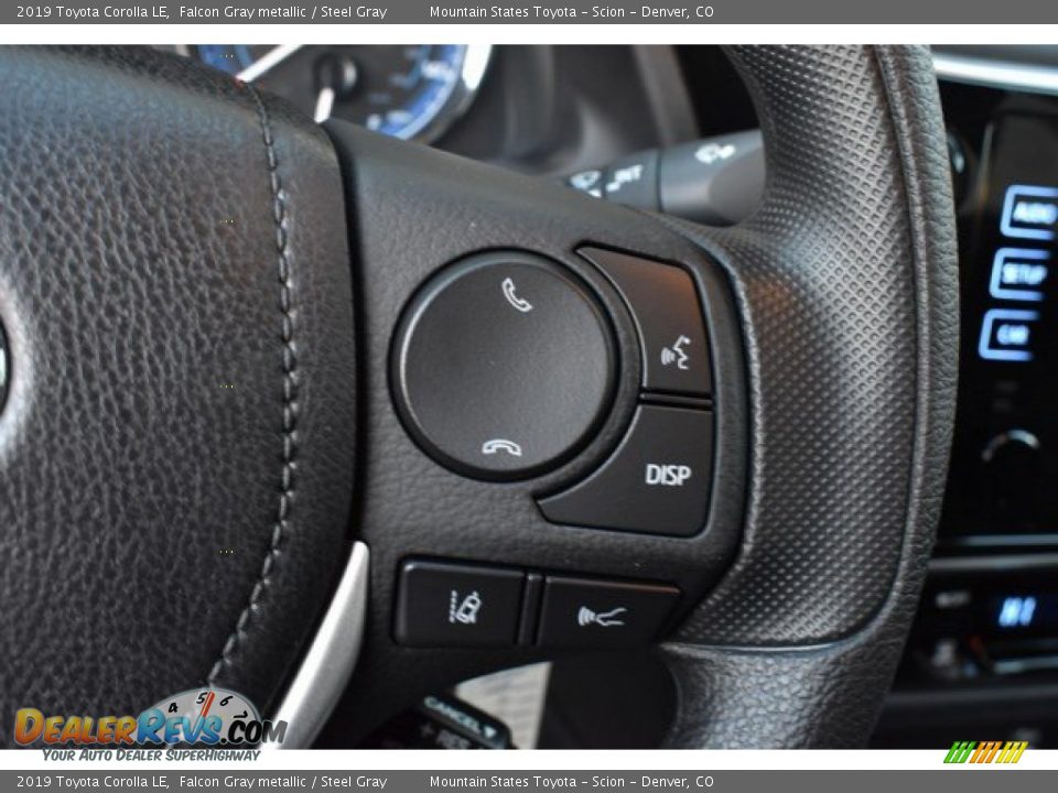 2019 Toyota Corolla LE Falcon Gray metallic / Steel Gray Photo #26