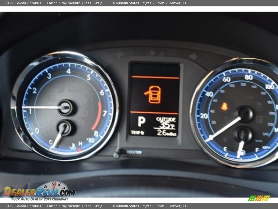 2019 Toyota Corolla LE Falcon Gray metallic / Steel Gray Photo #27