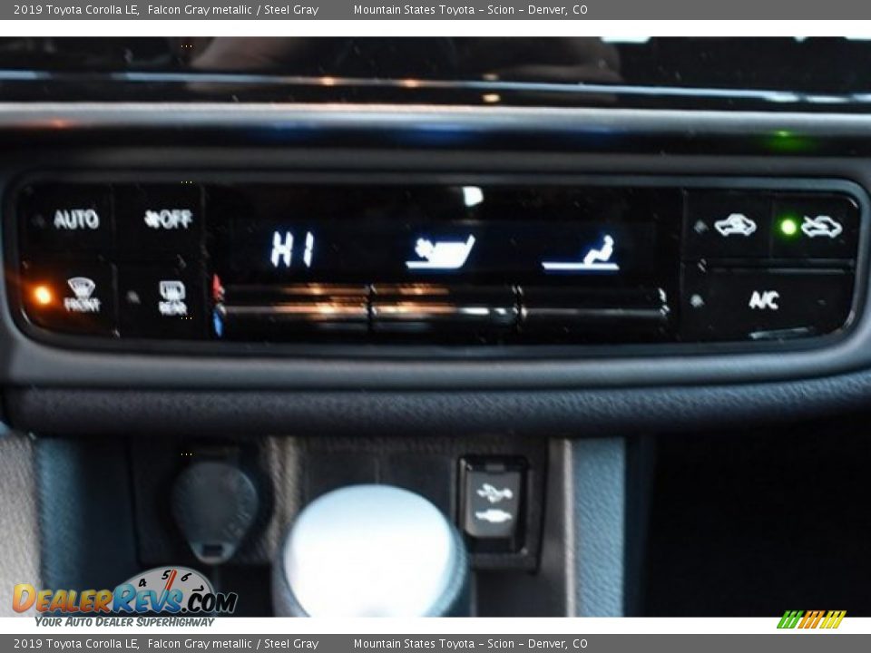2019 Toyota Corolla LE Falcon Gray metallic / Steel Gray Photo #28