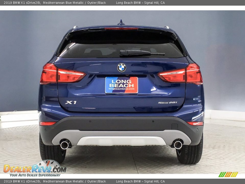 2019 BMW X1 sDrive28i Mediterranean Blue Metallic / Oyster/Black Photo #3