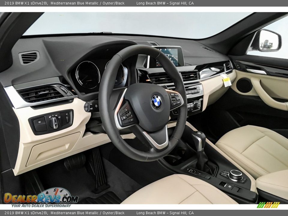 2019 BMW X1 sDrive28i Mediterranean Blue Metallic / Oyster/Black Photo #4