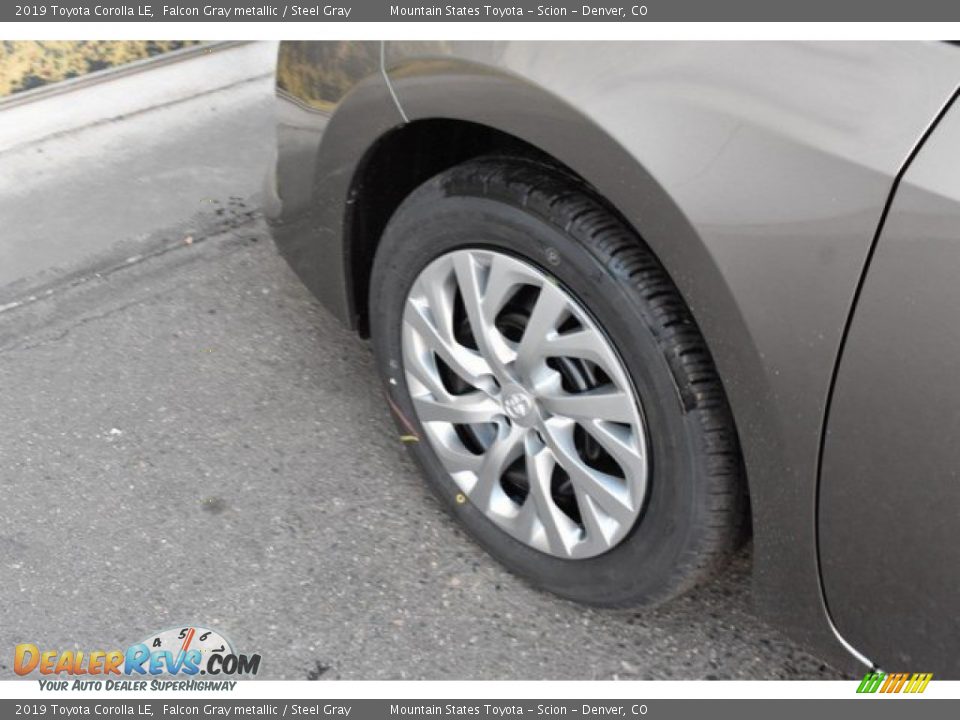 2019 Toyota Corolla LE Falcon Gray metallic / Steel Gray Photo #32