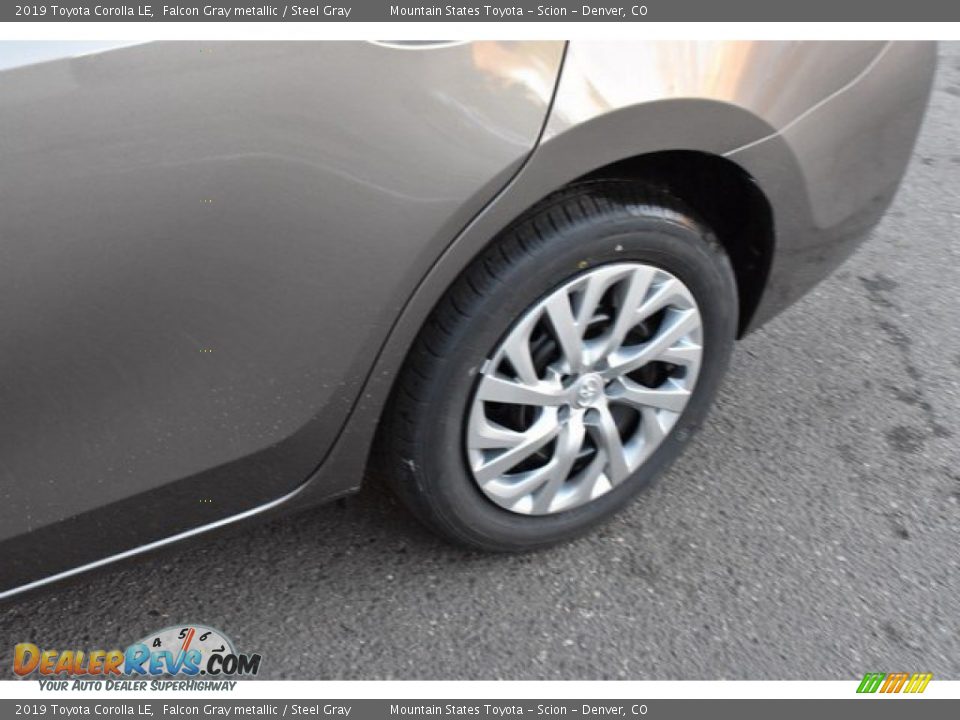 2019 Toyota Corolla LE Falcon Gray metallic / Steel Gray Photo #33