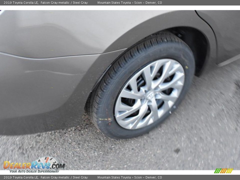 2019 Toyota Corolla LE Falcon Gray metallic / Steel Gray Photo #34