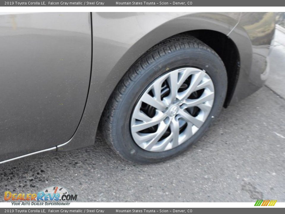 2019 Toyota Corolla LE Falcon Gray metallic / Steel Gray Photo #35