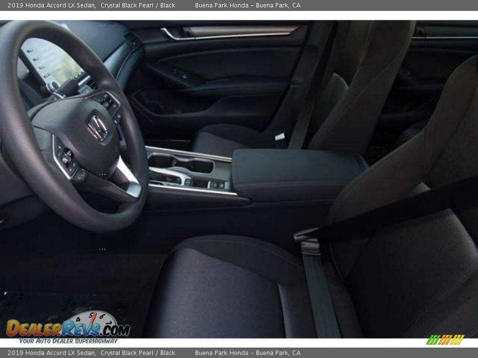 2019 Honda Accord LX Sedan Crystal Black Pearl / Black Photo #16