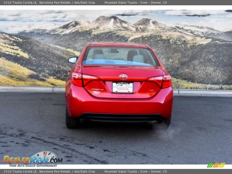 2019 Toyota Corolla LE Barcelona Red Metallic / Ash/Dark Gray Photo #4